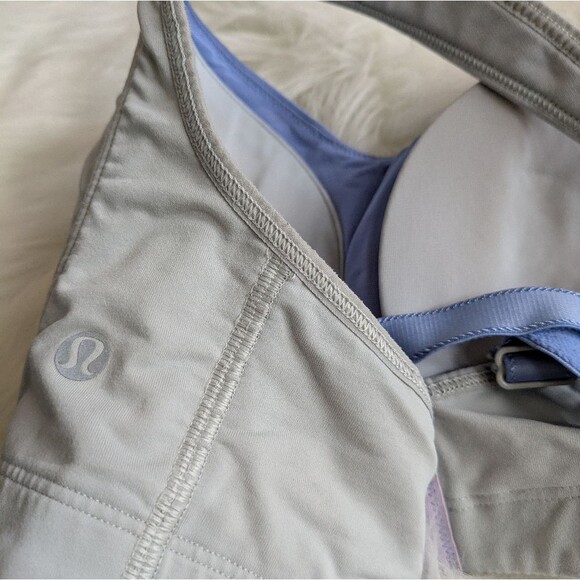 Lululemon Ta Ta Tamer II Silver Spoon & Lullaby Blue Purple 34DD - Picture 5 of 8